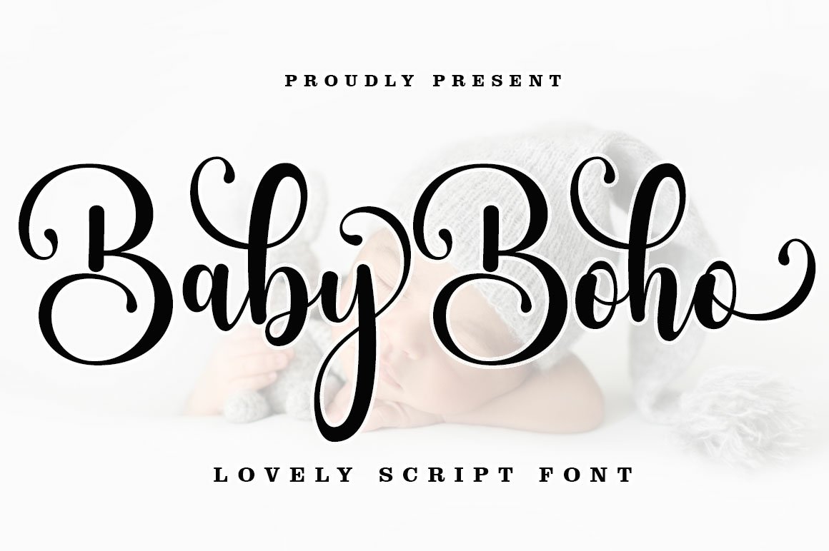 Baby Boho script font