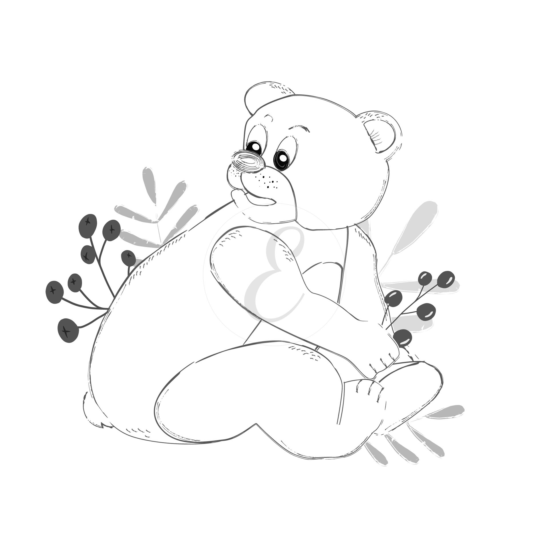 Bear drawing